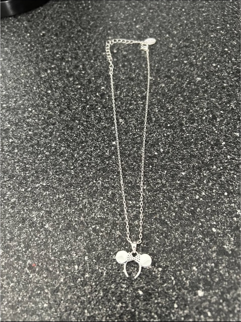Disney Youth size Mickey ears necklace